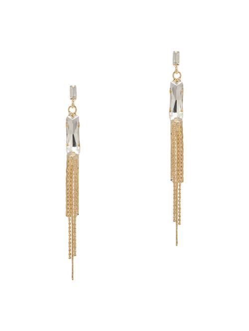 gold metal drop earring - 13746125 - Very Small Image - 1