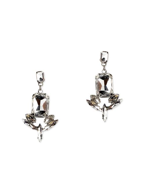 silver tone stone earrings - 13746655 - Very Small Image - 1