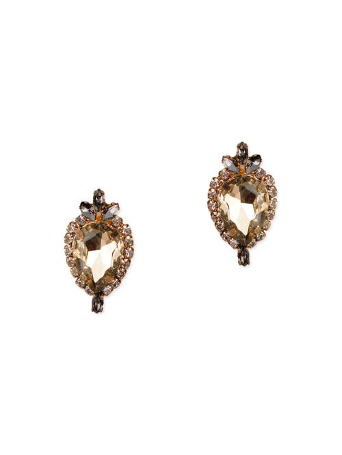 rose gold tone stone earrings - 13746665 - Very Small Image - 1