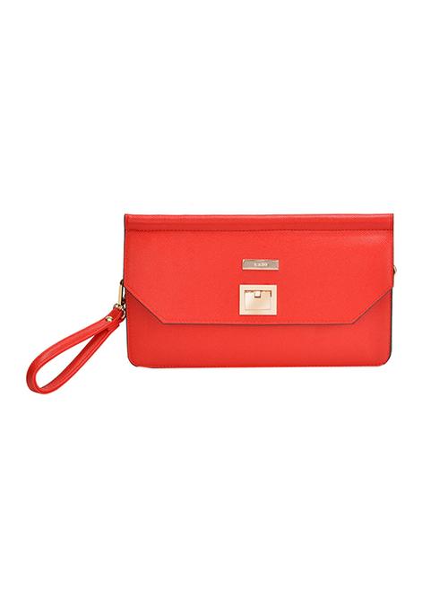 red leatherette regular clutch - 13746742 - Very Small Image - 1