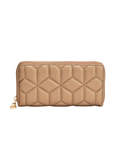 gold leatherette regular clutch - 13746757 - Very Small Image - 1