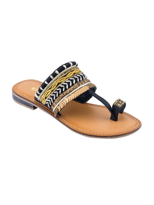 black one toe sandal - 13752212 - Very Small Image - 1