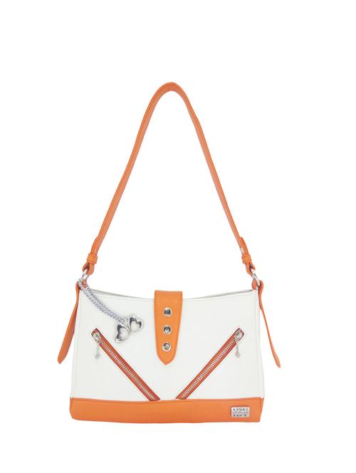 white leatherette regular handbag - 13752716 - Very Small Image - 1