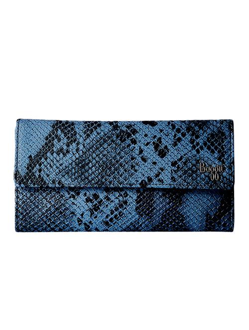 blue leatherette regular clutch - 13754848 - Very Small Image - 1