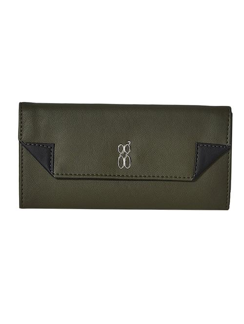 green leatherette regular clutch - 13754854 - Very Small Image - 1