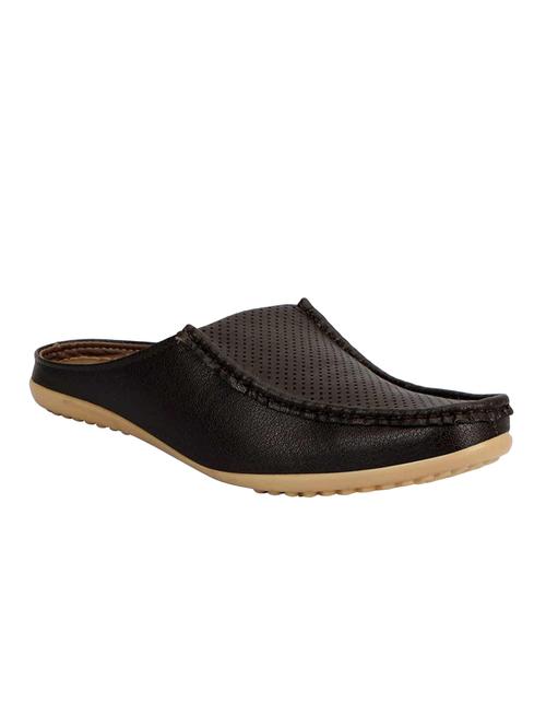 brown leatherette slip on loafer - 13756796 - Very Small Image - 1