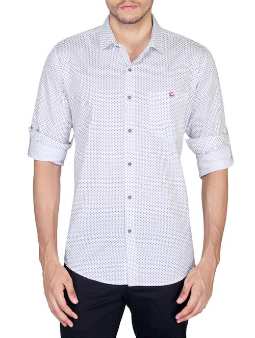 white cotton casual shirt - 13757989 - Very Small Image - 1