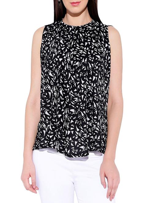 black printed cotton regular top - 13758181 - Very Small Image - 1