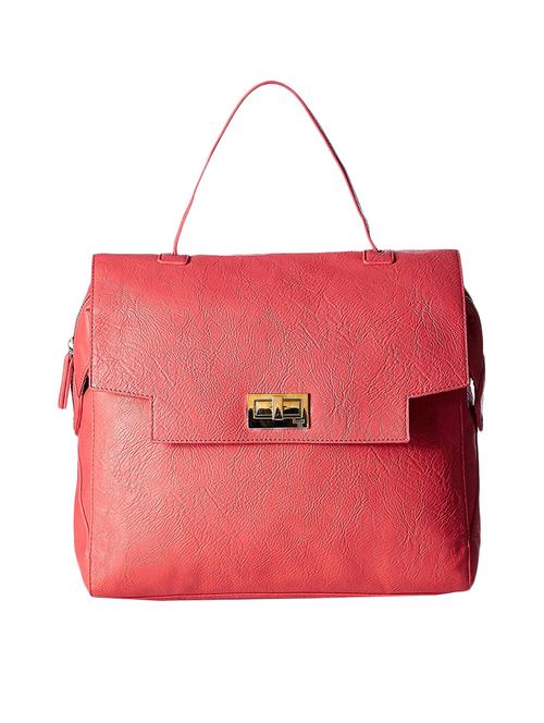 pink leatherette regular handbag - 13759803 - Very Small Image - 1