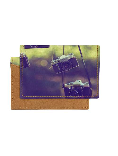 brown leatherette card holder - 13761860 - Very Small Image - 1