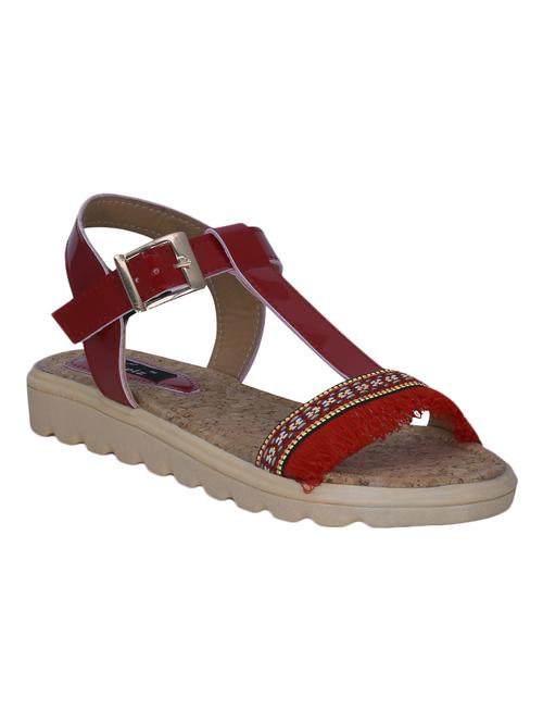 red ankle strap sandal - 13763863 - Very Small Image - 1