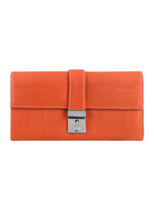 orange leatherette regular clutch - 13764077 - Very Small Image - 1