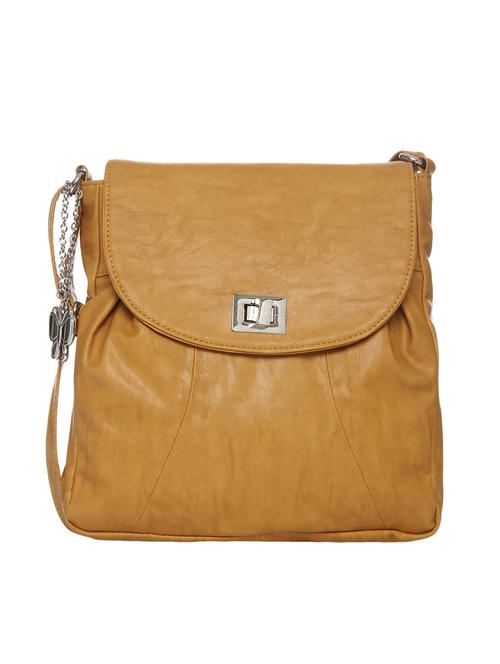 yellow leatherette regular sling bag - 13775727 - Very Small Image - 1