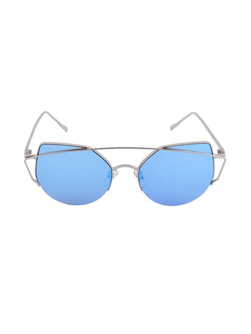6by6 blue round women sunglasses - 13777609 - Very Small Image - 1