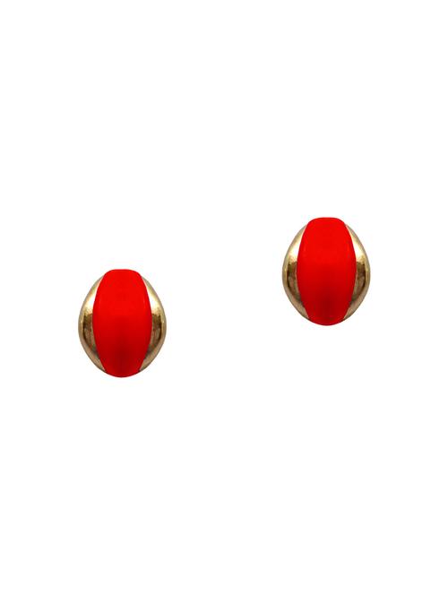 red studs earrings - 13780213 - Very Small Image - 1