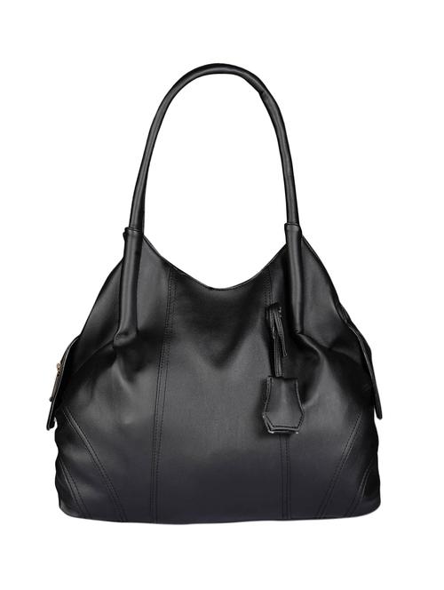 black leatherette hobo handbag - 13786114 - Very Small Image - 1