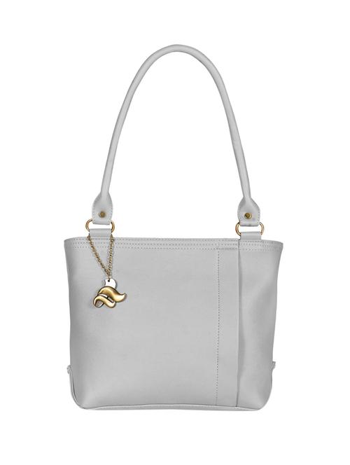 grey leatherette regular handbag - 13786115 - Very Small Image - 1