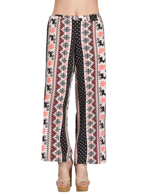 multicolored printed crepe palazzo - 13794441 - Very Small Image - 1