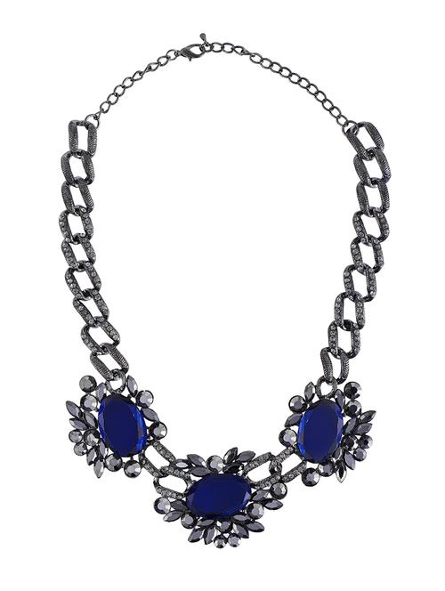 blue brass short necklace - 13798848 - Very Small Image - 1