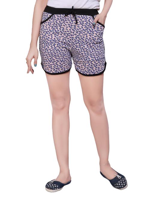 multi colored cotton lycra short - 13801963 - Very Small Image - 1