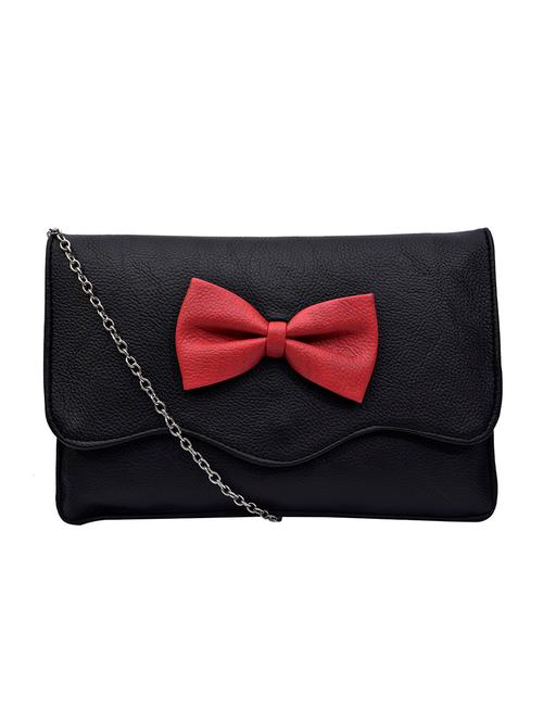 black leatherette regular clutch - 13803421 - Very Small Image - 1