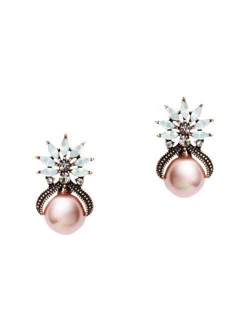 brown metal other earring - 13806010 - Very Small Image - 1
