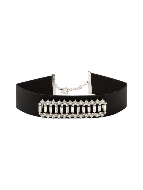 silver metal choker necklace - 13806036 - Very Small Image - 1