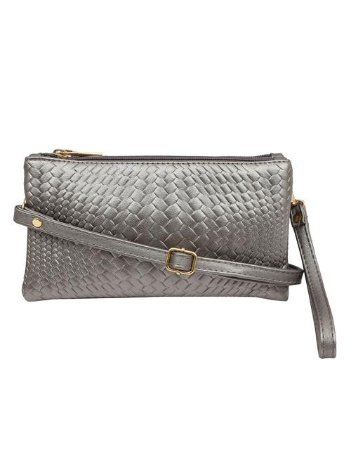 gold leatherette regular clutch - 13809463 - Very Small Image - 1