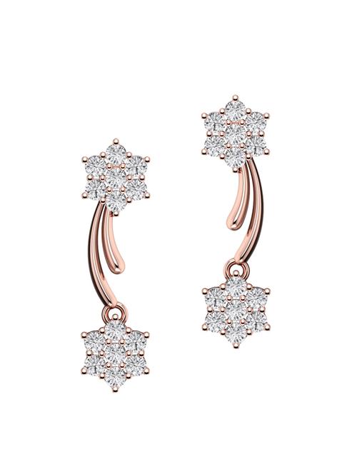 brown silver drop earrings - 13811696 - Very Small Image - 1