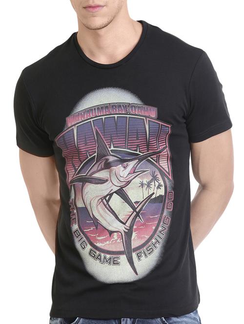 black cotton t-shirt - 13812012 - Very Small Image - 1
