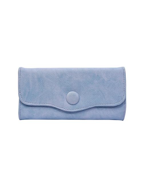 blue leatherette envelope clutch - 13815225 - Very Small Image - 1