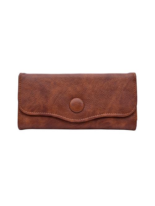 brown leatherette clutch - 13815228 - Very Small Image - 1