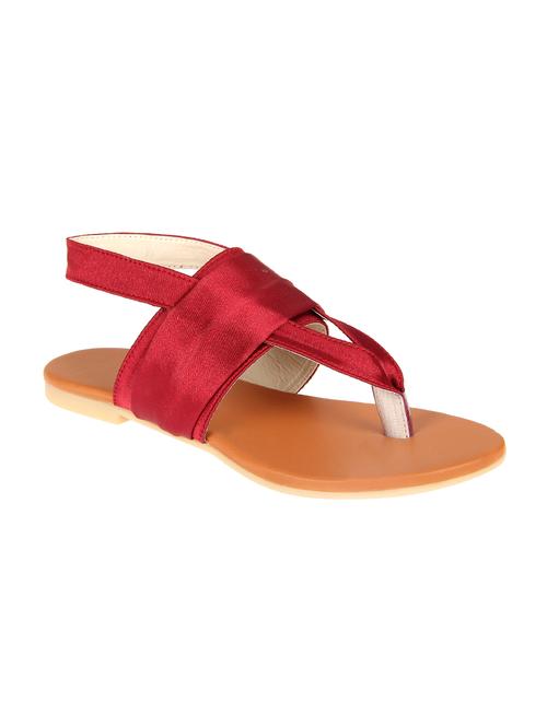 maroon back strap sandal - 13815920 - Very Small Image - 1