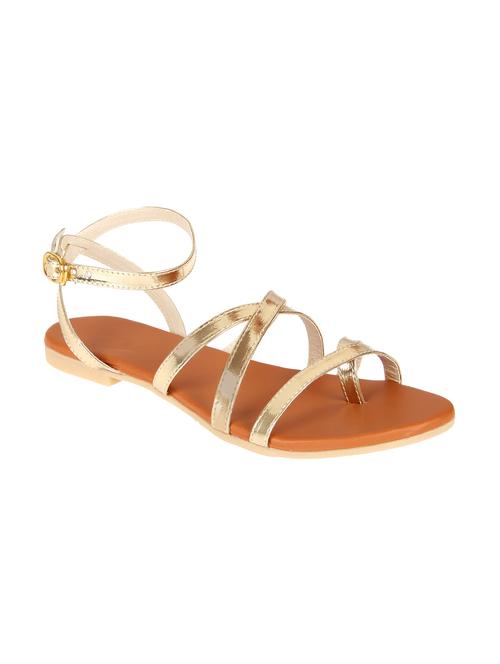 gold ankle strap sandal - 13815923 - Very Small Image - 1