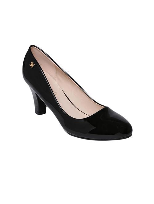 black pu slip on pumps - 13816353 - Very Small Image - 1
