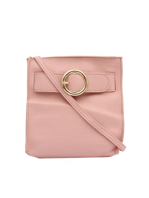 pink leatherette regular sling bag - 13818340 - Very Small Image - 1