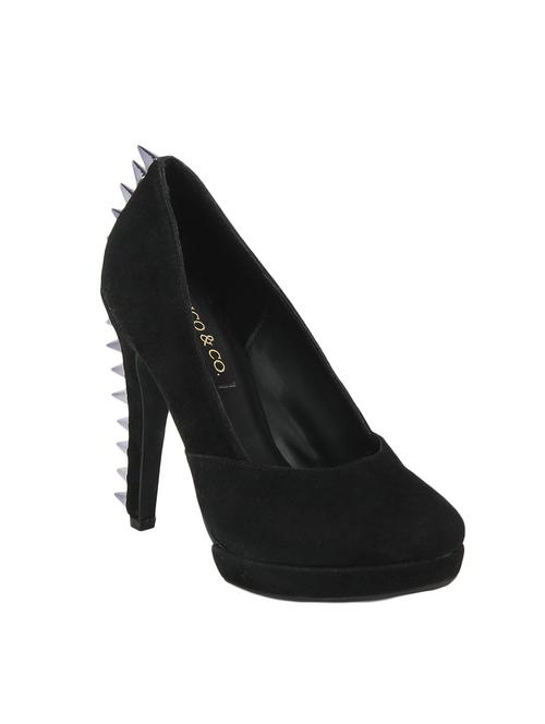 black fabric spiked pump - 13821704 - Very Small Image - 1