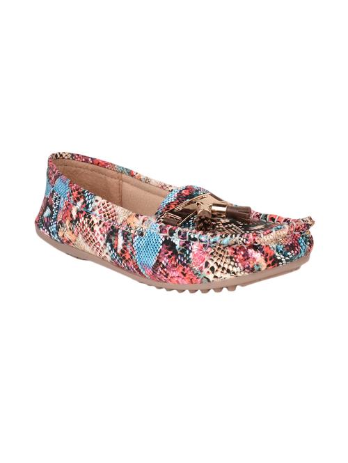 multi colored faux leather slip on loafers - 13825897 - Very Small Image - 1