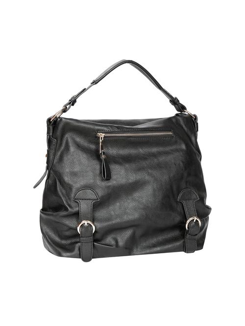black leatherette regular handbag - 13828281 - Very Small Image - 1