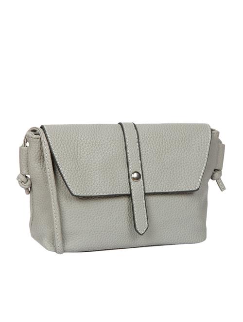 grey leatherette regular sling bag - 13828315 - Very Small Image - 1