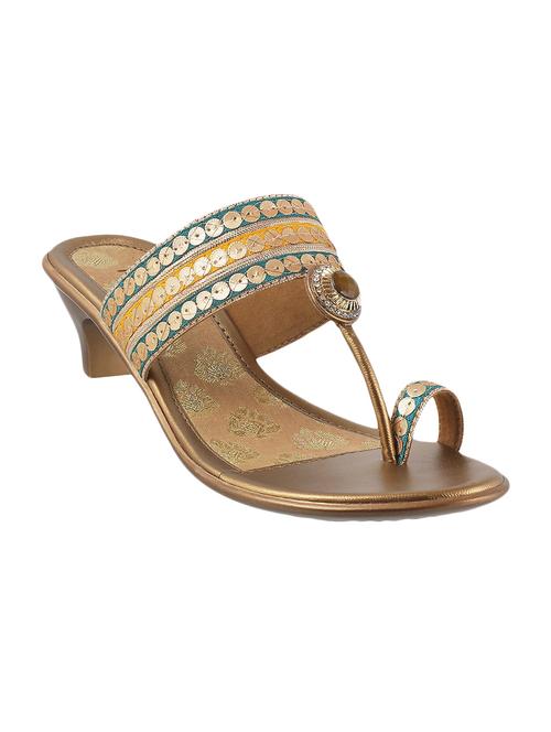 gold one toe sandal - 13854531 - Very Small Image - 1
