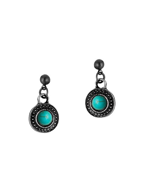 blue metal drop earrings - 13854900 - Very Small Image - 1