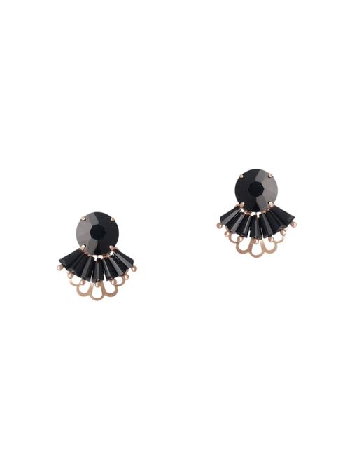 black metal studs earrings - 13855058 - Very Small Image - 1