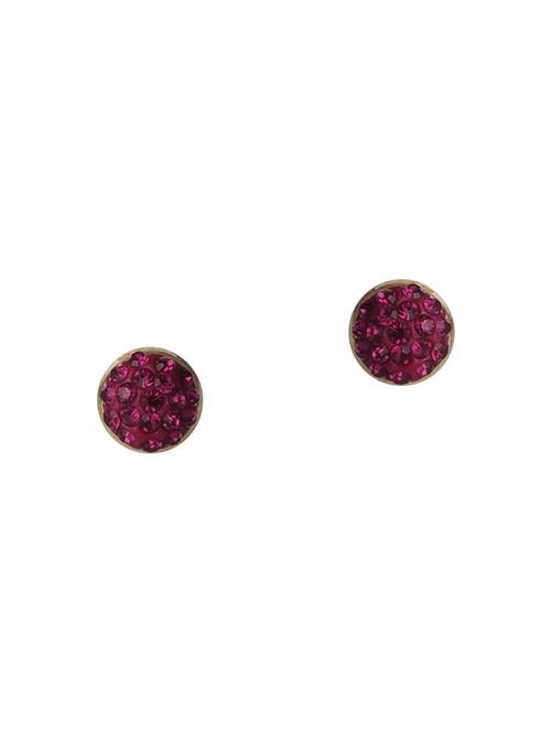 purple metal studs earrings - 13855078 - Very Small Image - 1