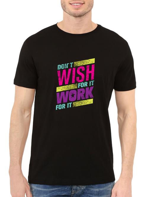 black cotton t-shirt - 13858665 - Very Small Image - 1