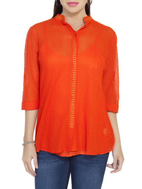 studded button down top - 13864543 - Very Small Image - 1