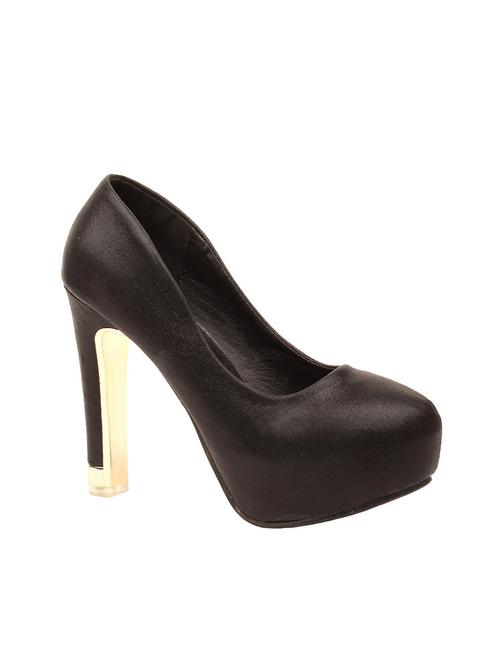 black fabric platforms pumps - 13873495 - Very Small Image - 1