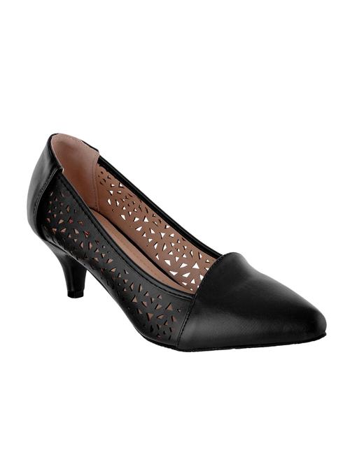 black fabric slip on pumps - 13876878 - Very Small Image - 1