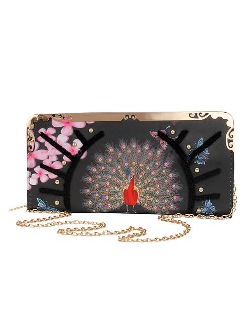 black leatherette regular clutch - 13879435 - Very Small Image - 1