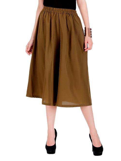 green crepe culottes - 13880252 - Very Small Image - 1
